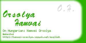 orsolya hamvai business card